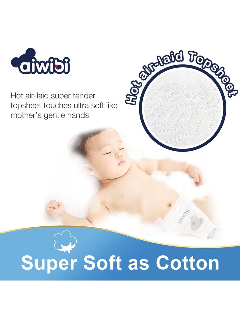 aiwibi Ultra-Thin Premium Baby Diapers, Super Soft & Absorbent, 360° Stretch Waistband (Small, 15–21kg, 72×2) - Image 3